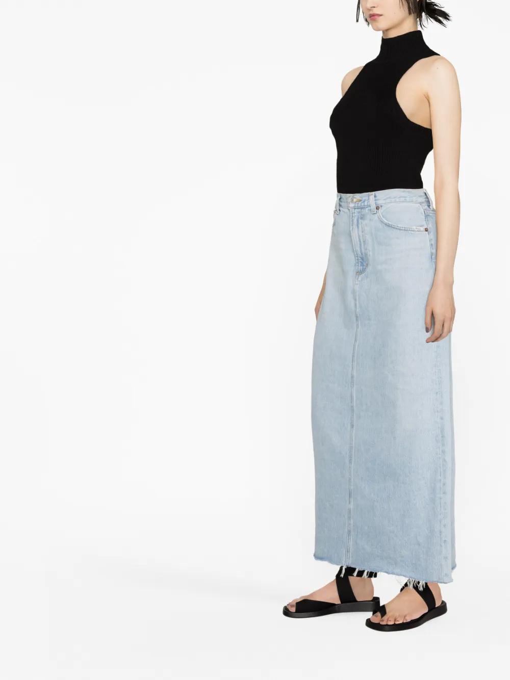maxi denim skirt Product Image