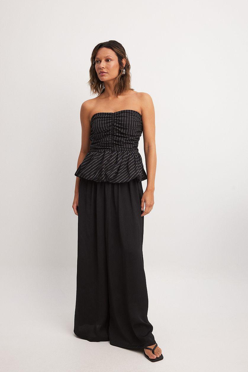 Suit Quality Peplum Top Product Image