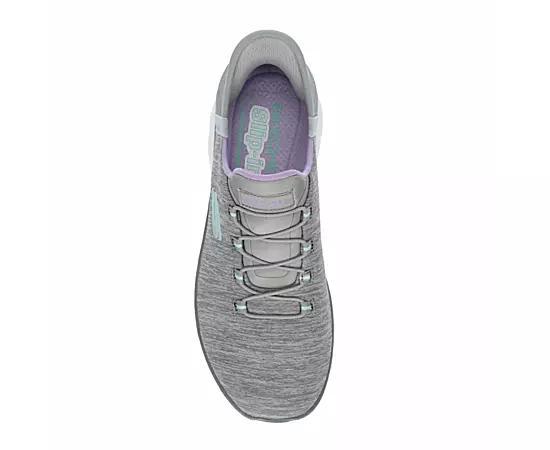 Skechers Hands Free Slip-ins® Summits Dazzling Haze Women's Sneakers, Size: 5 Wide, Navy Purple Product Image