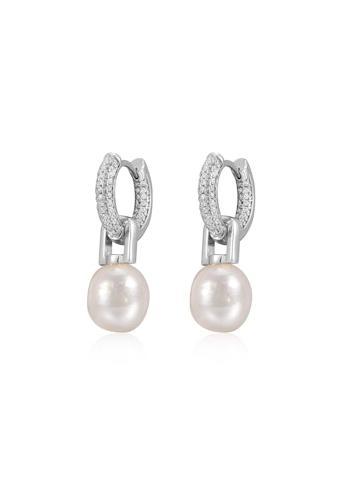 LUV AJ | Pave Pearl Amalfi Huggies Product Image