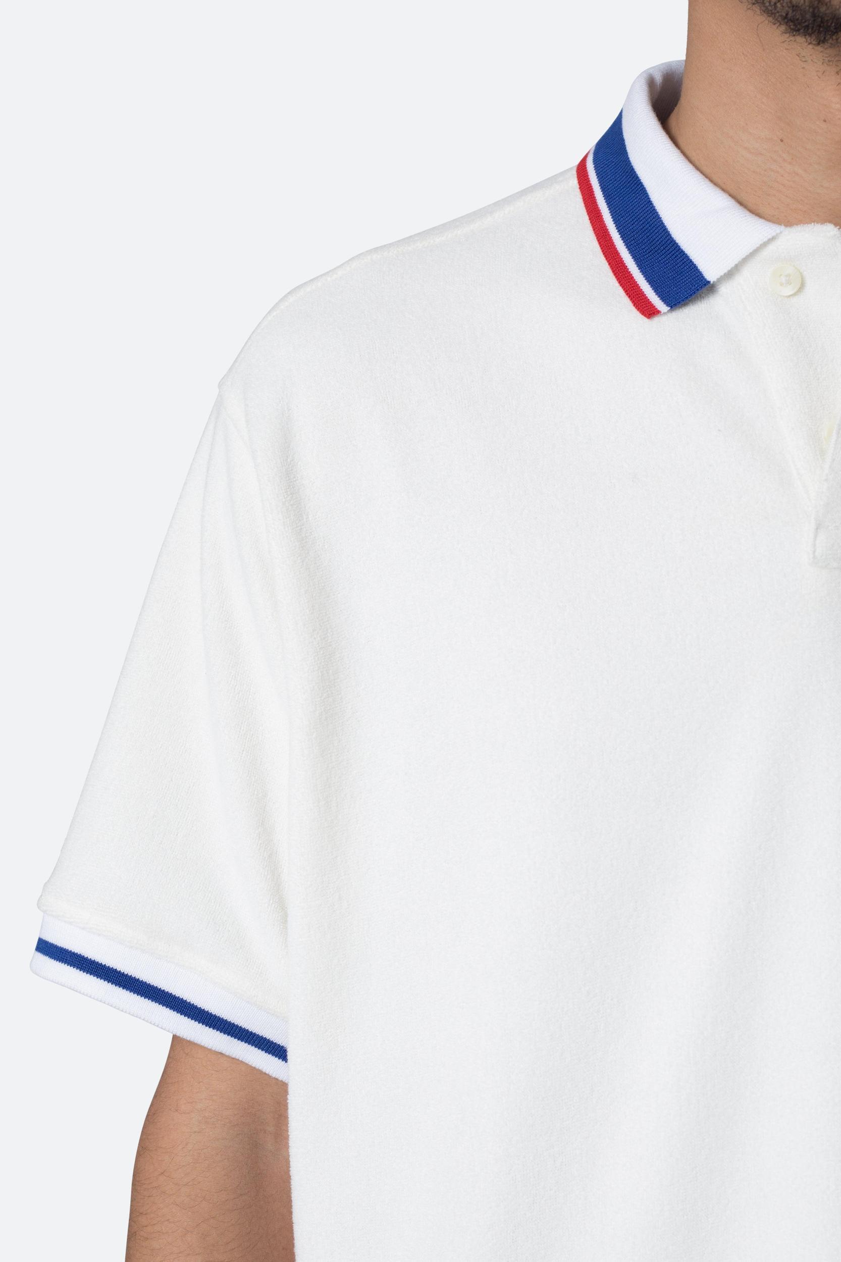 Terry Polo Shirt - Off White Product Image
