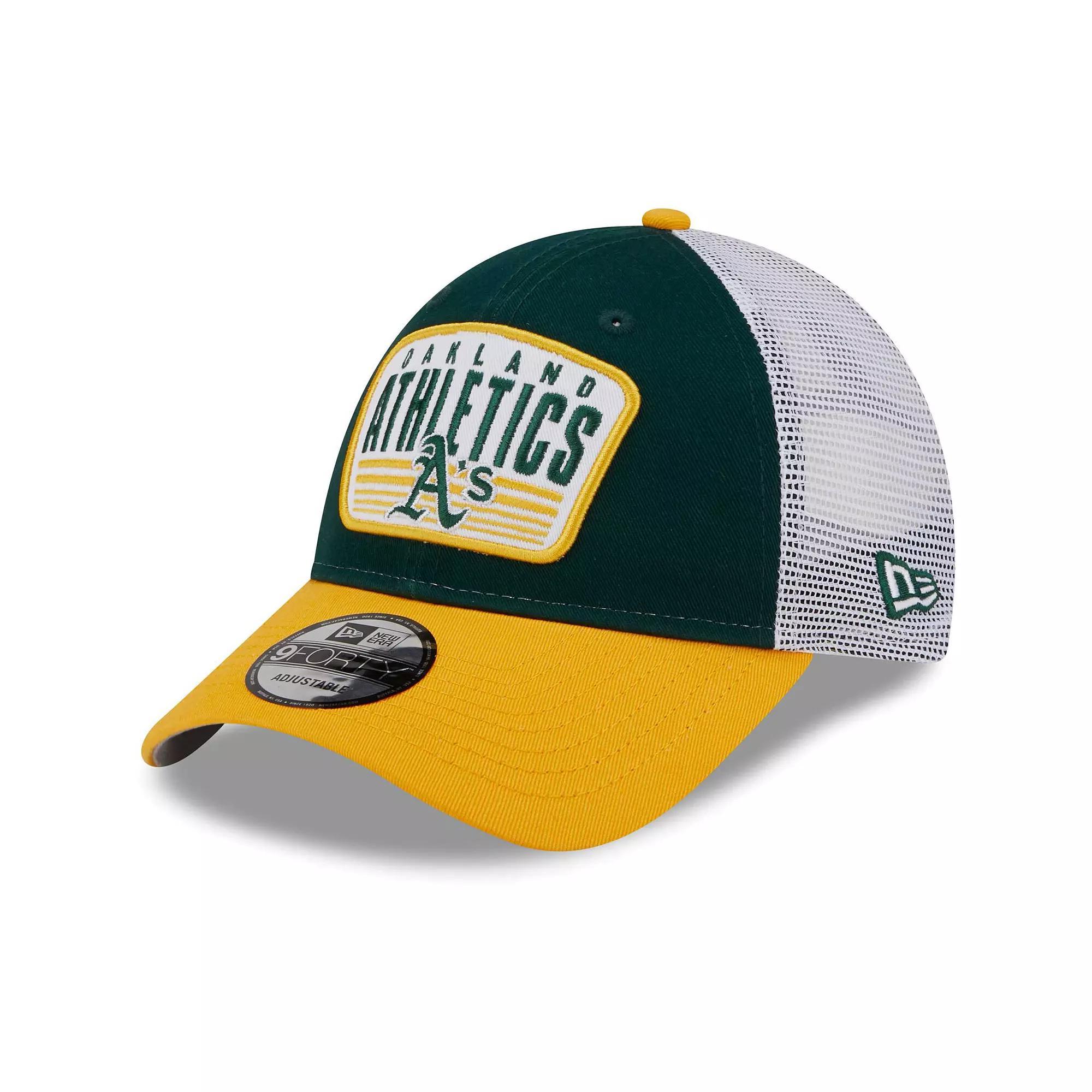 Mens New Era Oakland Athletics Two-Tone Patch 9FORTY Snapback Hat Product Image
