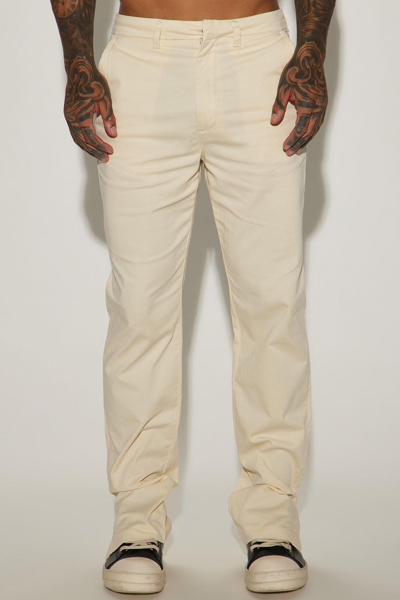 Mac Slim Slit Trousers - Off White Product Image