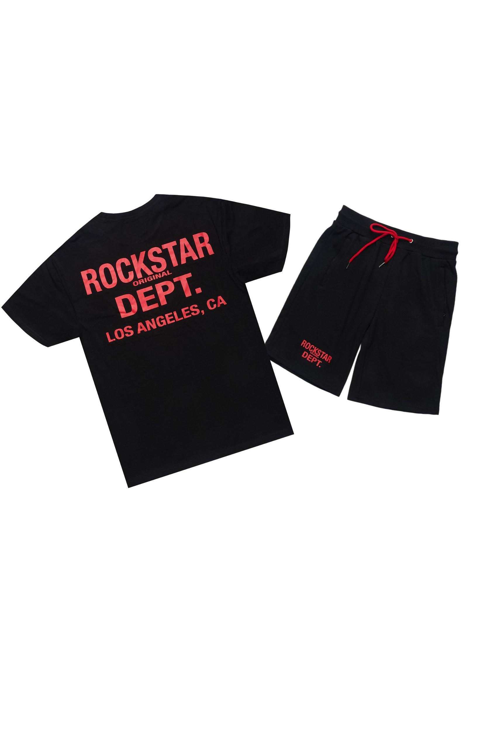 Drako Black Muscle Tee/Denim Jort Set Male Product Image