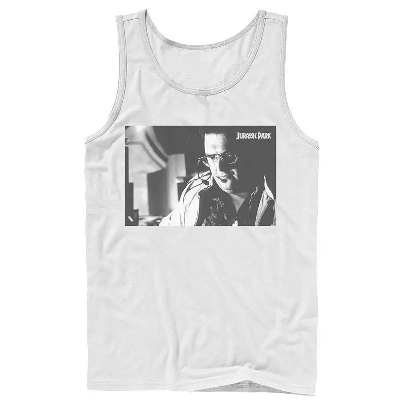 Men's Jurassic Park Dennis Nedry Computer Work Graphic Tank Top, Size: Small, Blue Product Image