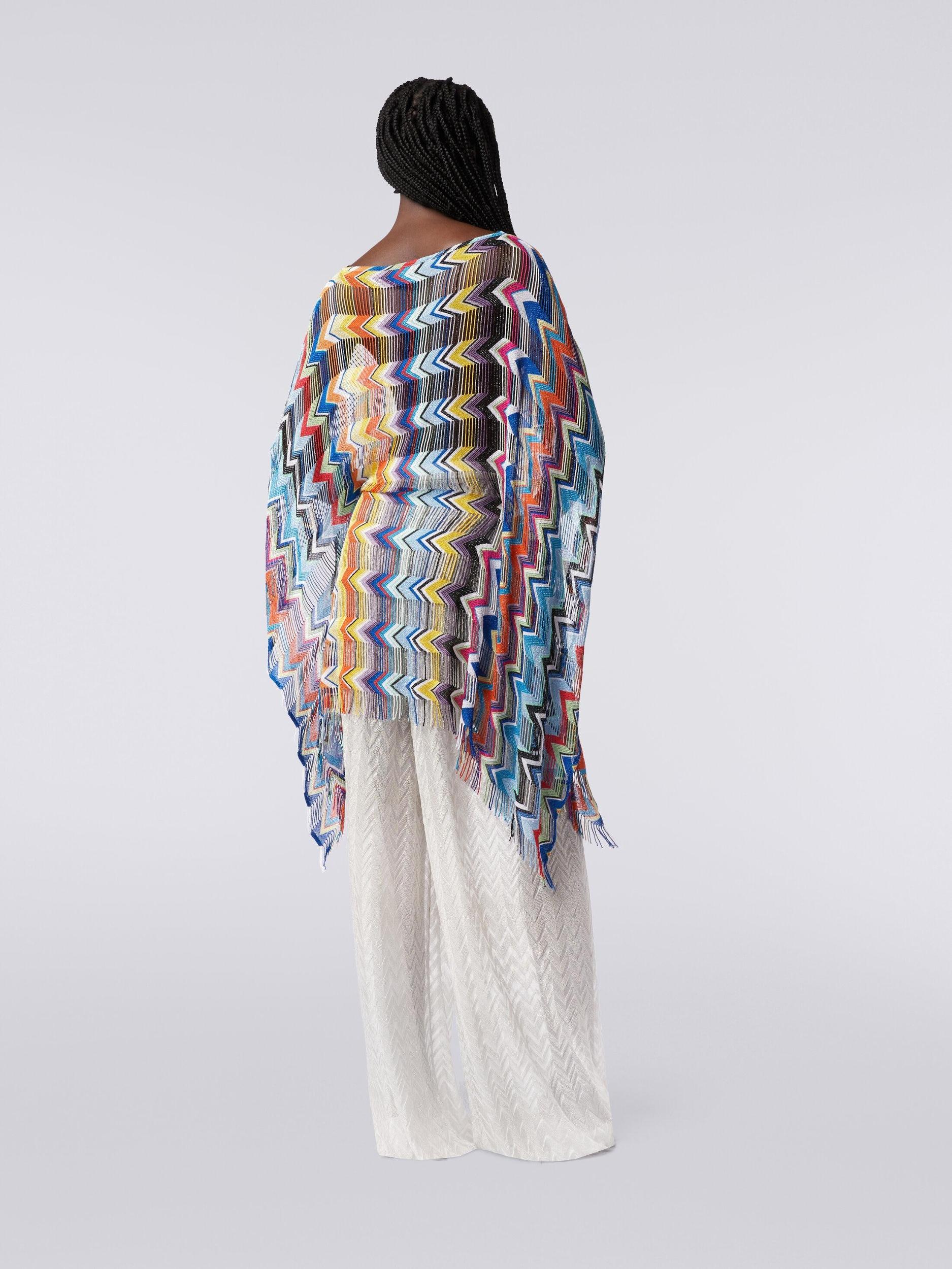 Short viscose cover-up kaftan with fringes Product Image