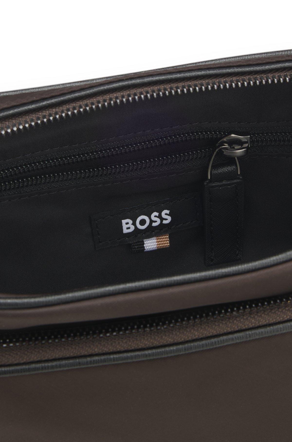Twill crossbody bag with Double B monogram Product Image