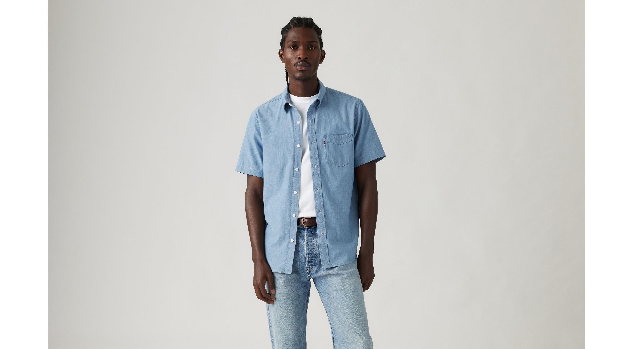 Short Sleeve Classic One Pocket Standard Fit Shirt Product Image