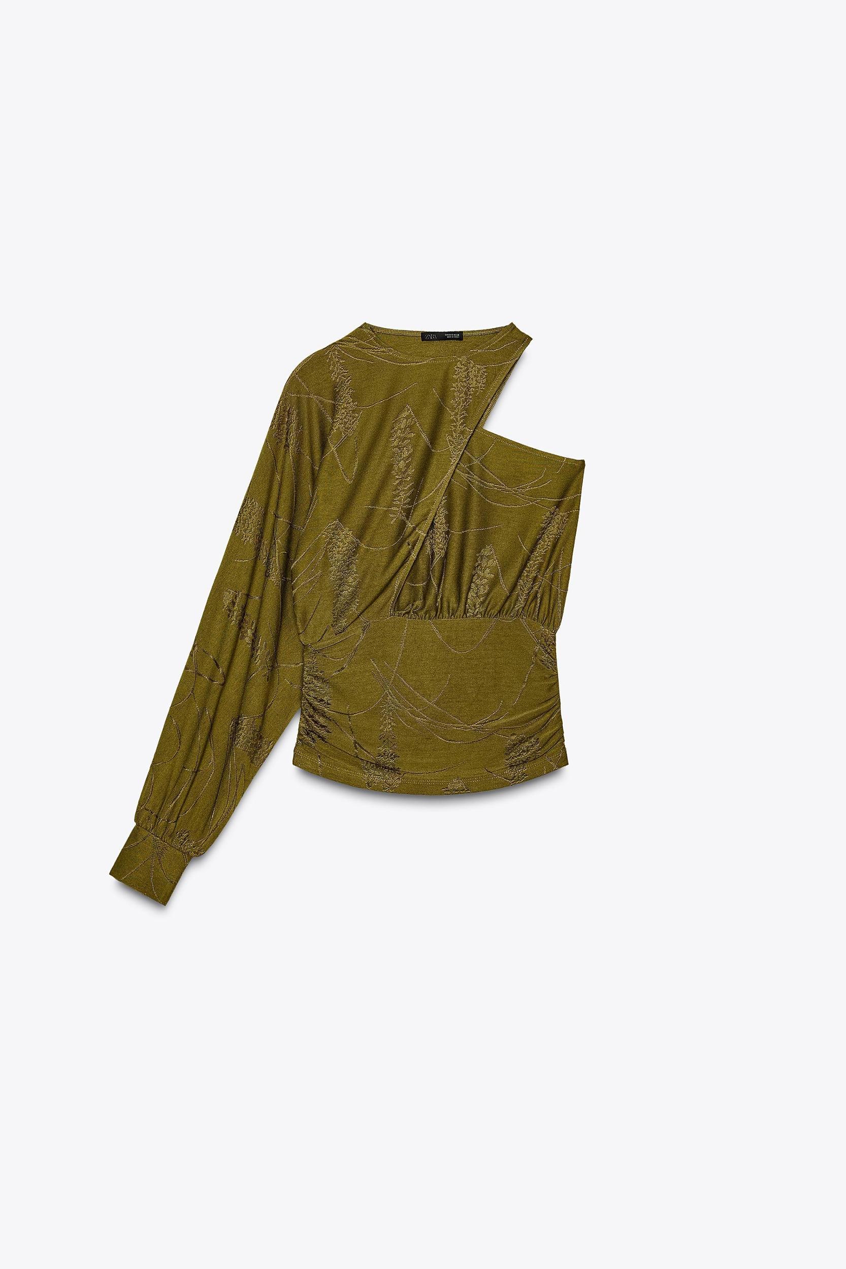 ASYMMETRIC JACQUARD TOP Product Image