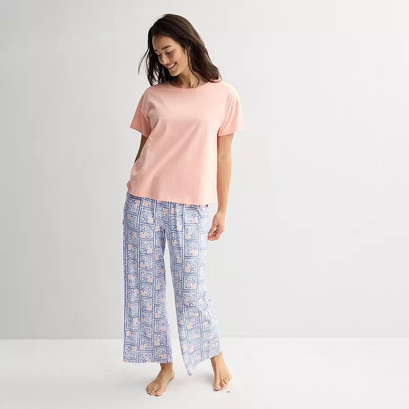 Petite Sonoma Goods For Life Moms Day Pajama Top & Pajama Pants Set, Womens Product Image