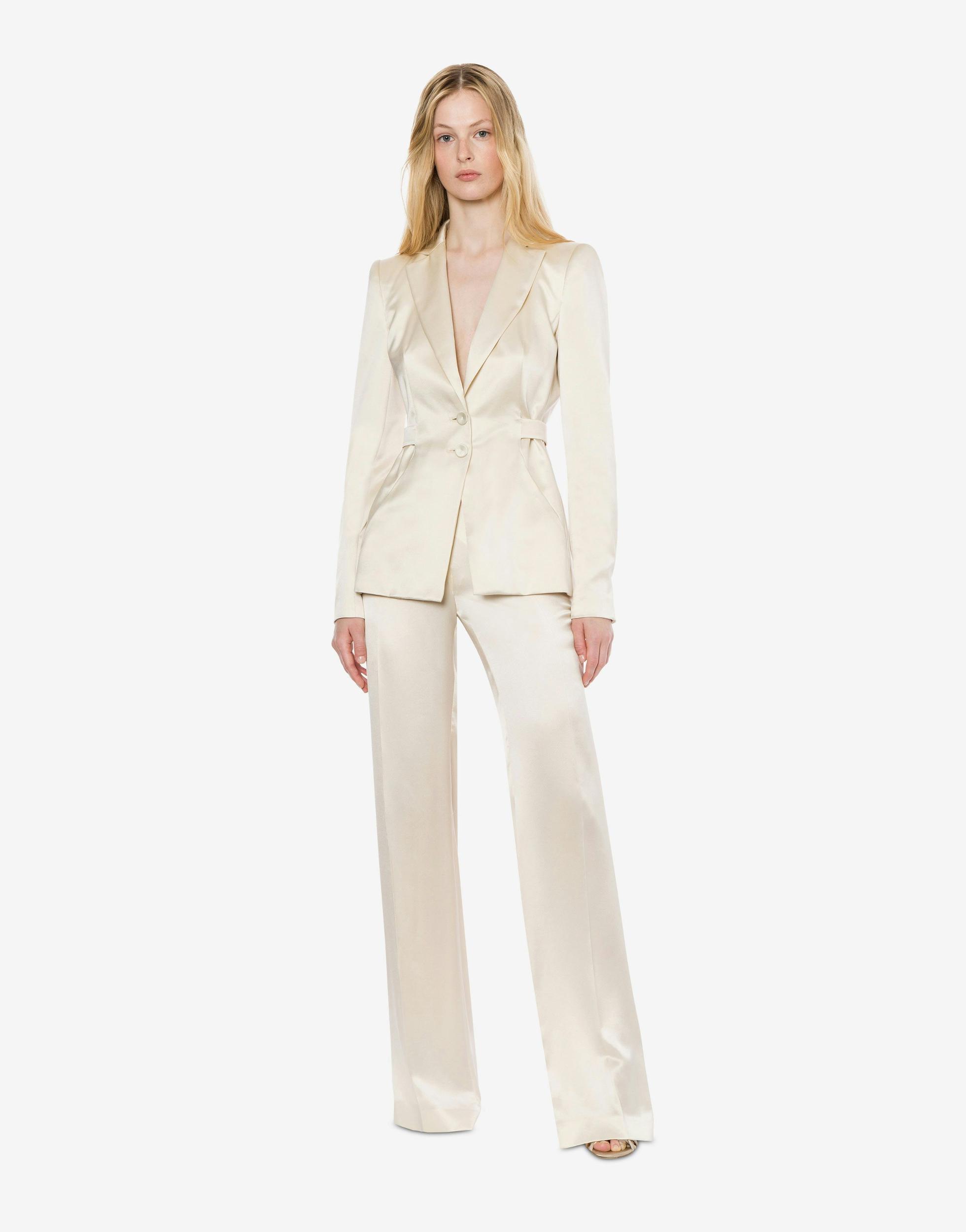 Wide satin trousers Product Image
