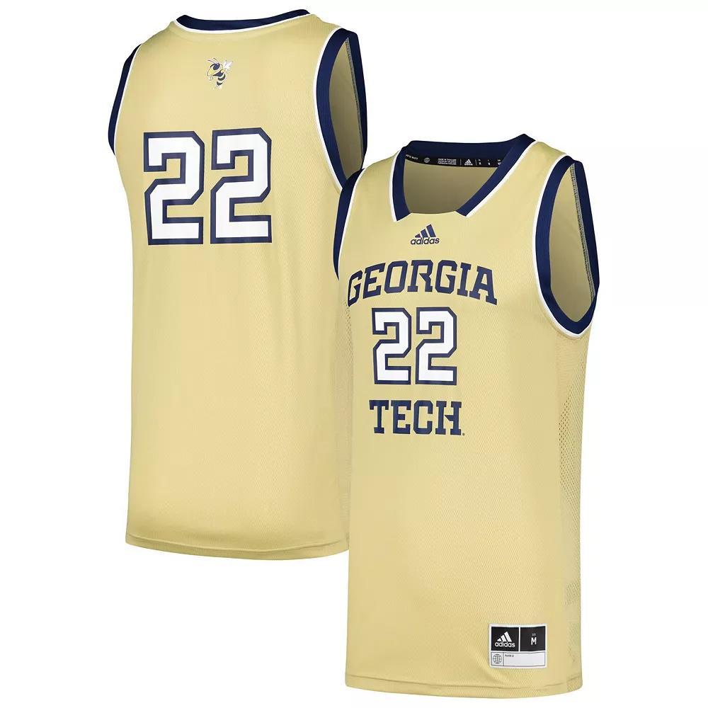 Men's adidas #22 Gold Georgia Tech Yellow Jackets Swingman Jersey, Size: Large Product Image