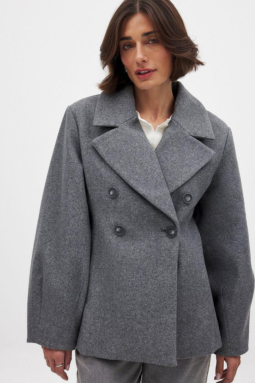 Double Buttoned Short Coat Product Image