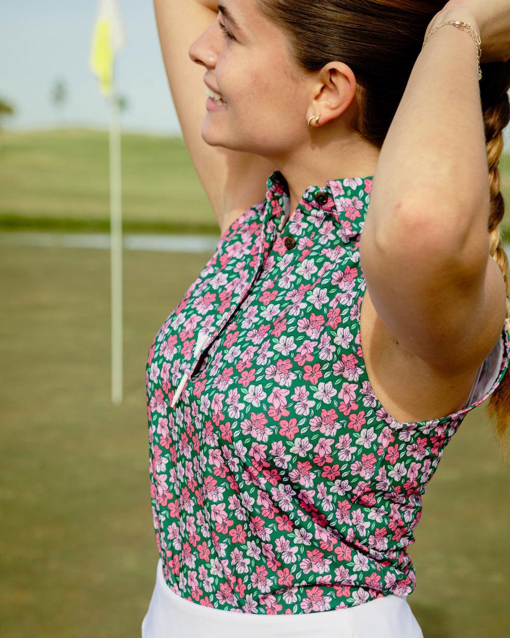 The Azaleas - Ladies Sleeveless Golf Polo Product Image