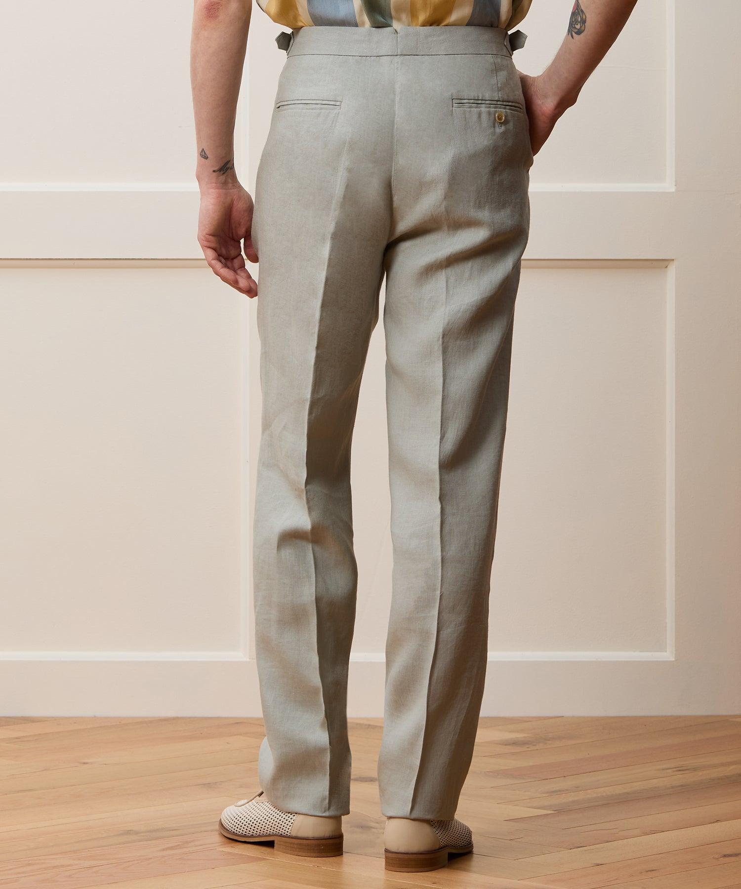 Irish Linen Side Tab Trouser Product Image