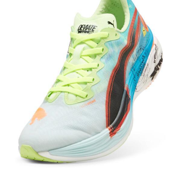 PUMA Deviate NITROâ¢ Elite 3 Marathon Series Men's Running Shoes in Nitro Blue/Fizzy Apple Product Image