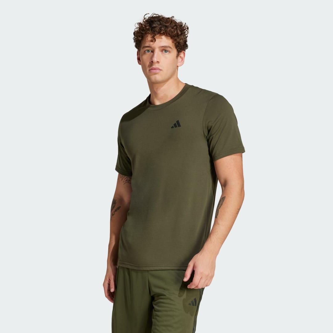 adidas Train Essentials Feelready Training Tee Aurora Plum XL Mens Product Image