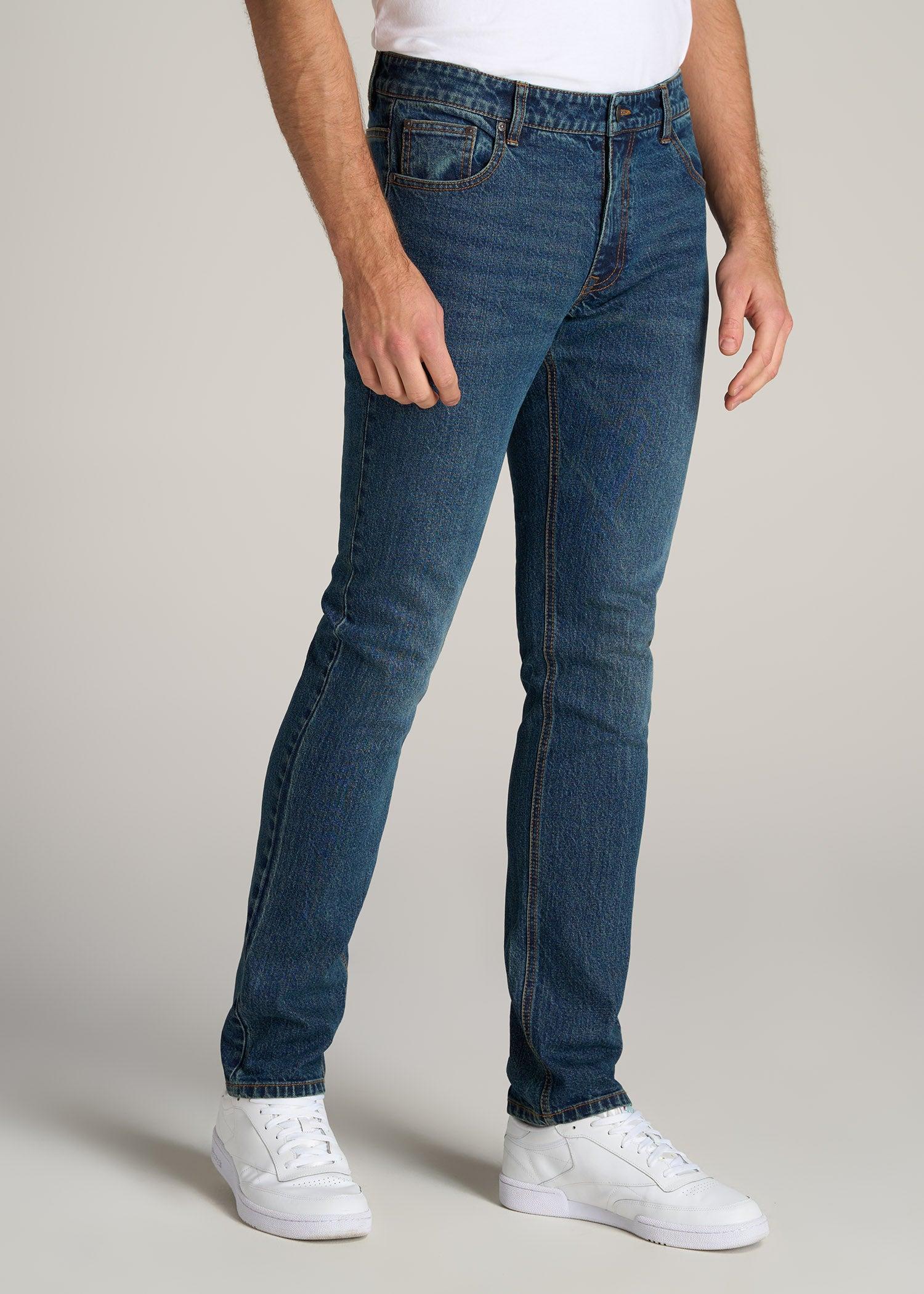 LJ&S TAPERED Jeans for Tall Men in Machine Blue Product Image