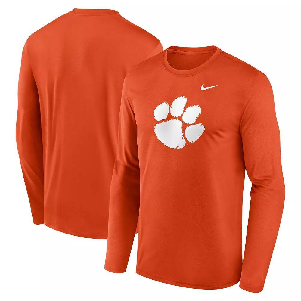 Men's Nike Orange Clemson Tigers Primetime Primary Legend Long Sleeve T-Shirt, Size: XL Product Image
