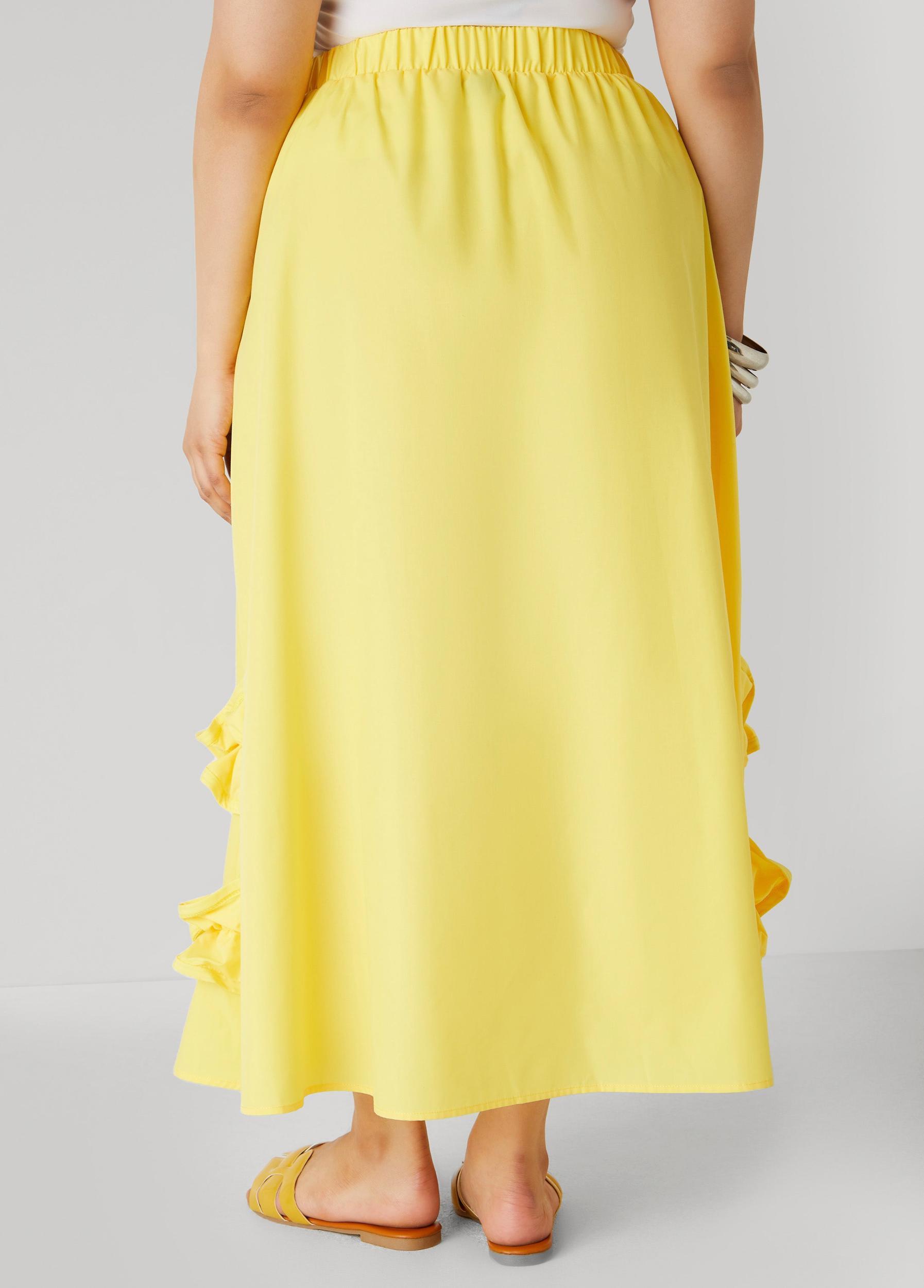Ruffle Trimmed Maxi Skirt Product Image