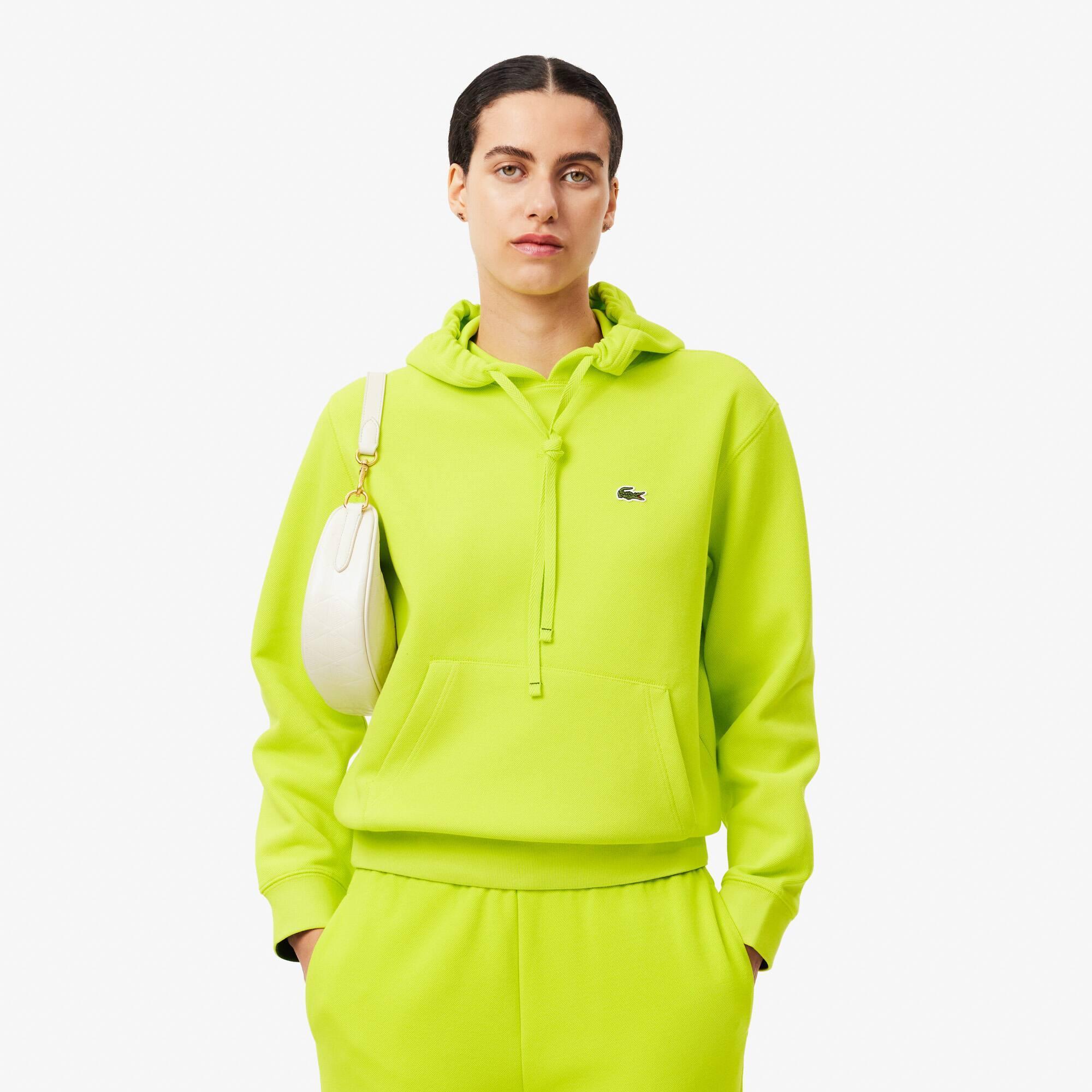 Women's Relaxed Fit Piqué Hoodie Product Image