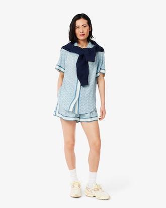 Oversized Monogram Print Shirt Product Image