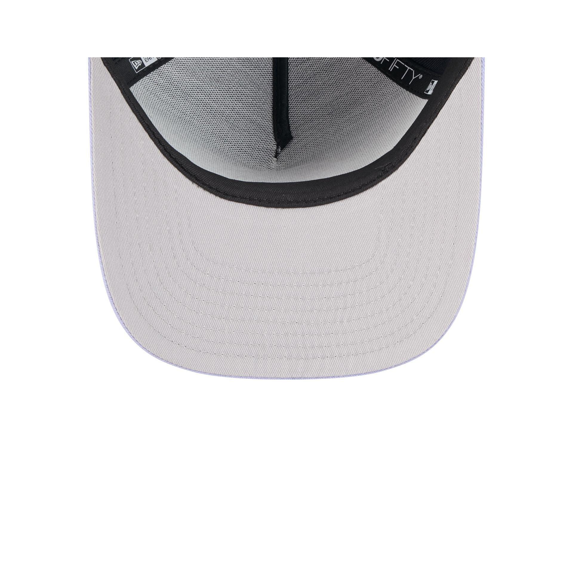 Denver Nuggets Navy Lavender 9FIFTY A-Frame Snapback Hat Male Product Image