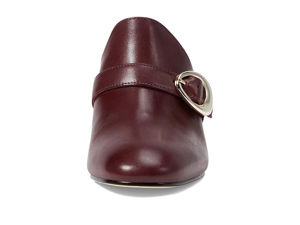 Womens Natasia Leather Mid Heel Mules Product Image