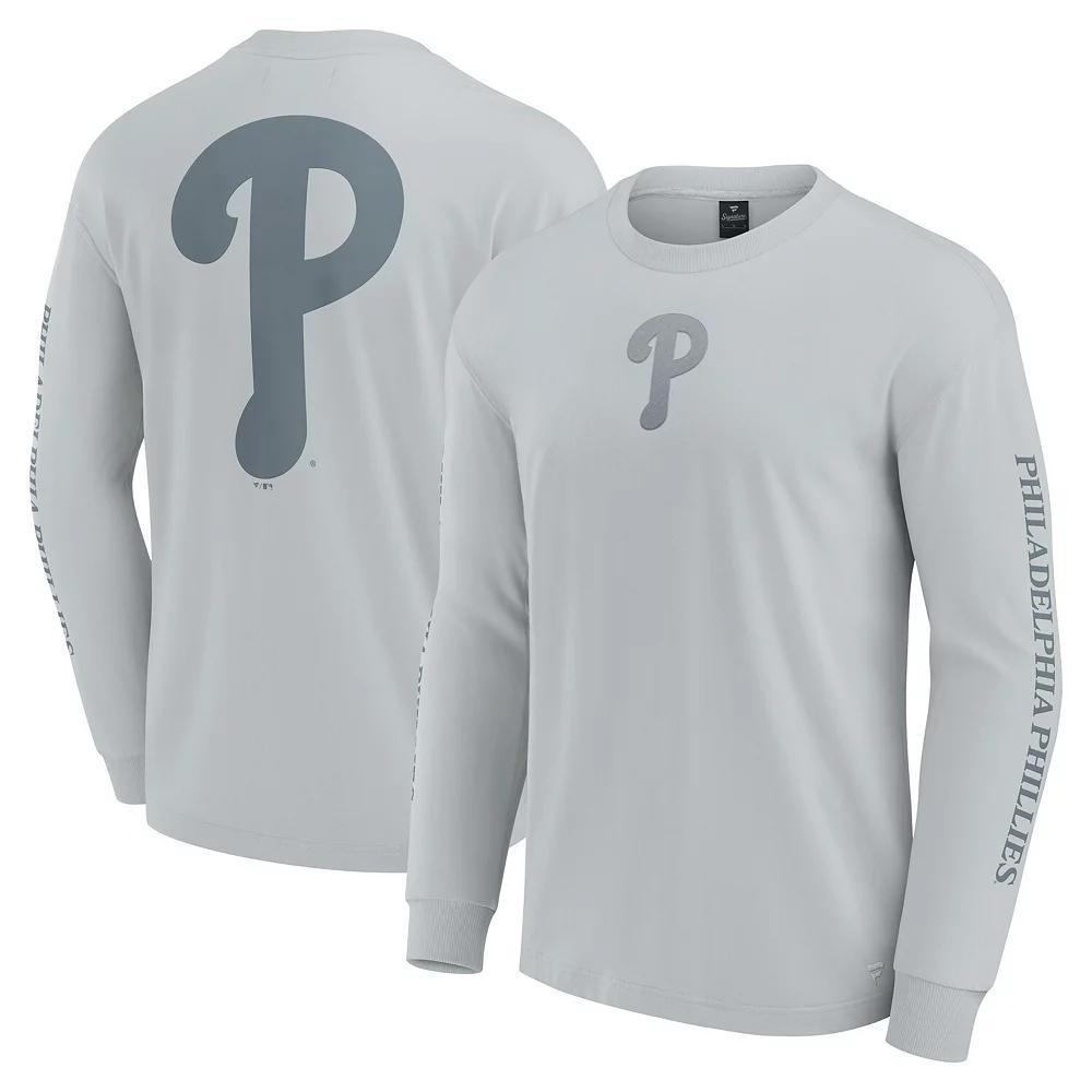 Mens Fanatics Gray Philadelphia Phillies Elements Strive Long Sleeve T-Shirt Product Image