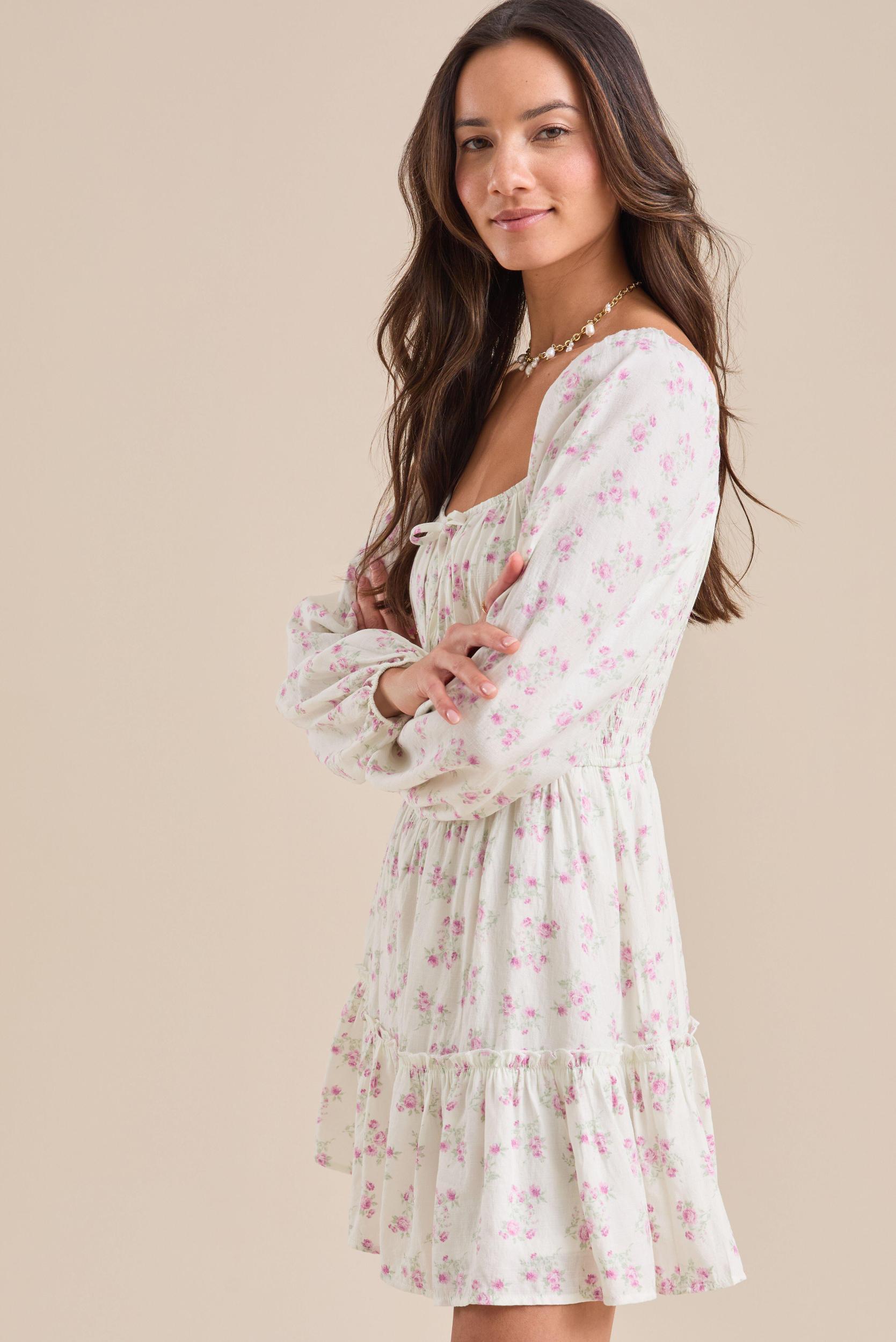 Haley Floral Mini Dress Product Image