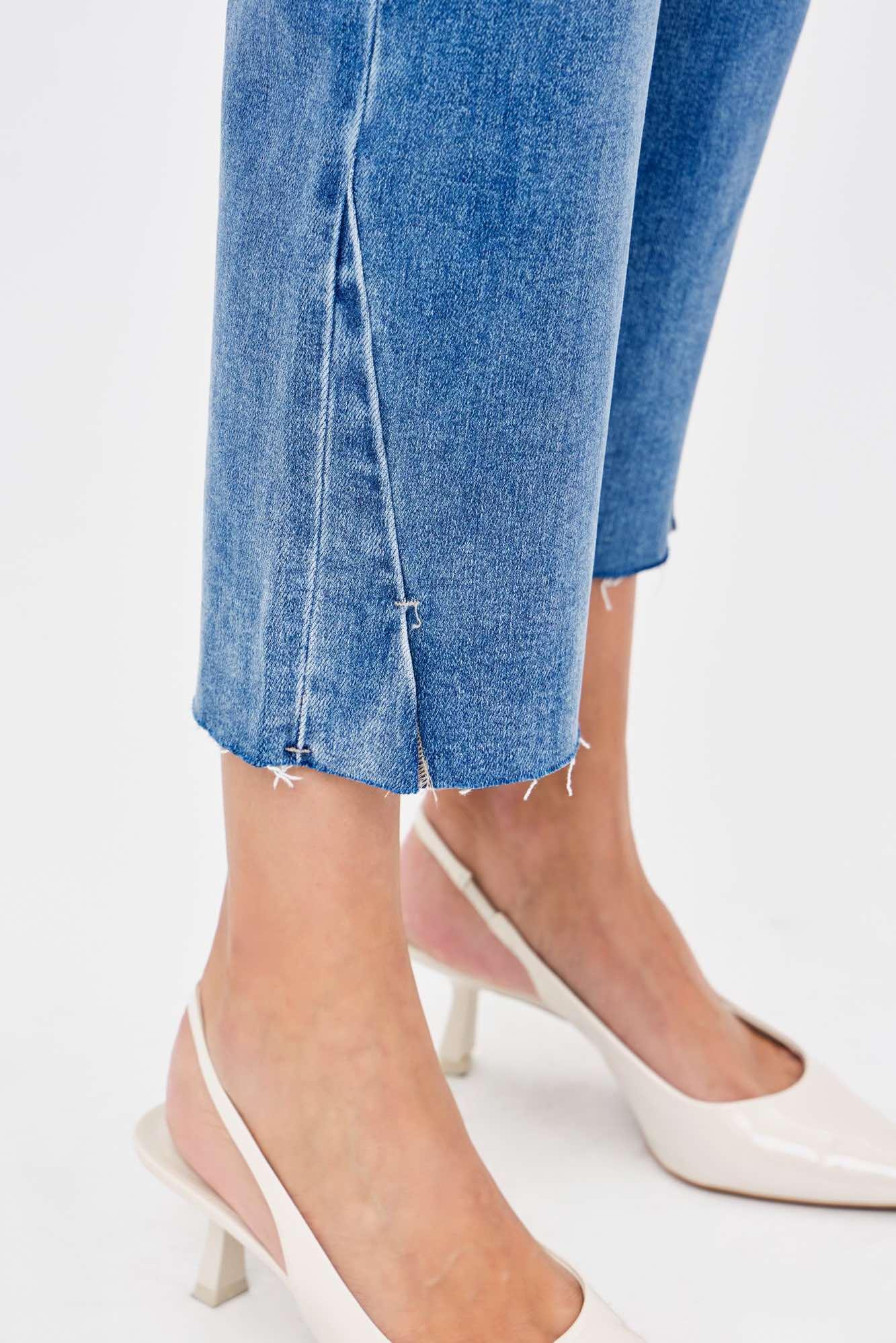 Slit Hem Relaxed Straight Jean Product Image