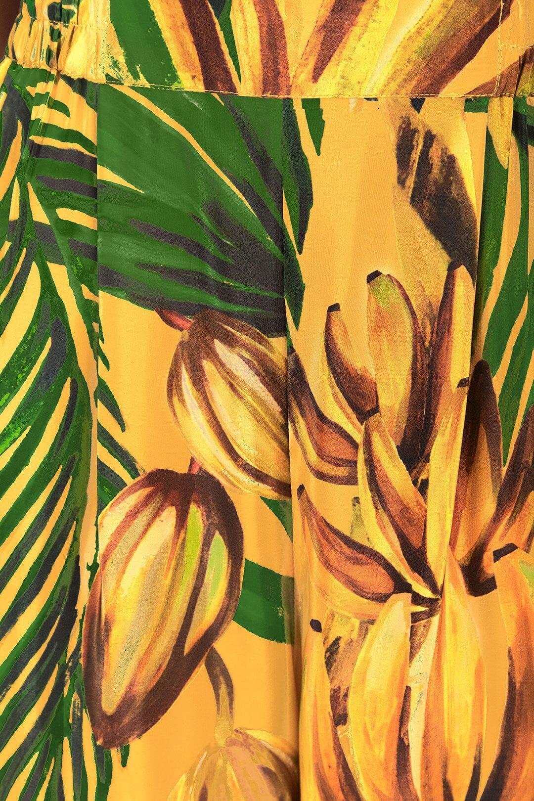Yellow Bananart Pajama Pants, BANANART YELLOW / L Product Image