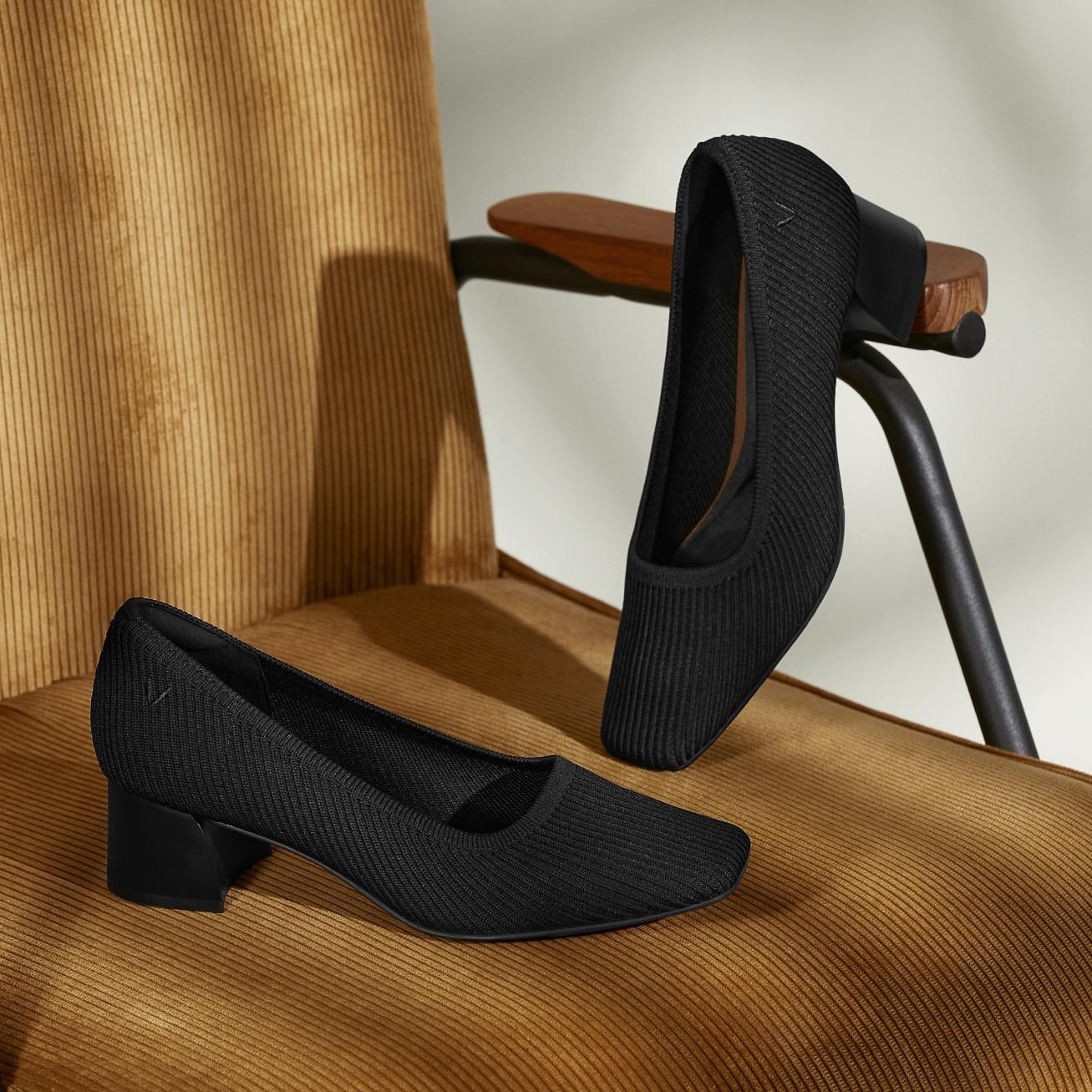 Square-Toe Chunky Heels (Melody) Product Image