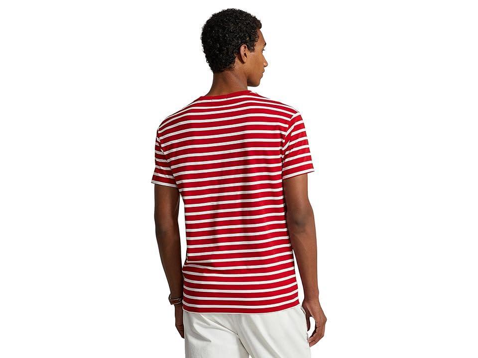 Polo Ralph Lauren Classic Fit Striped Jersey T-Shirt (RL 2000 /White) Men's Clothing Product Image
