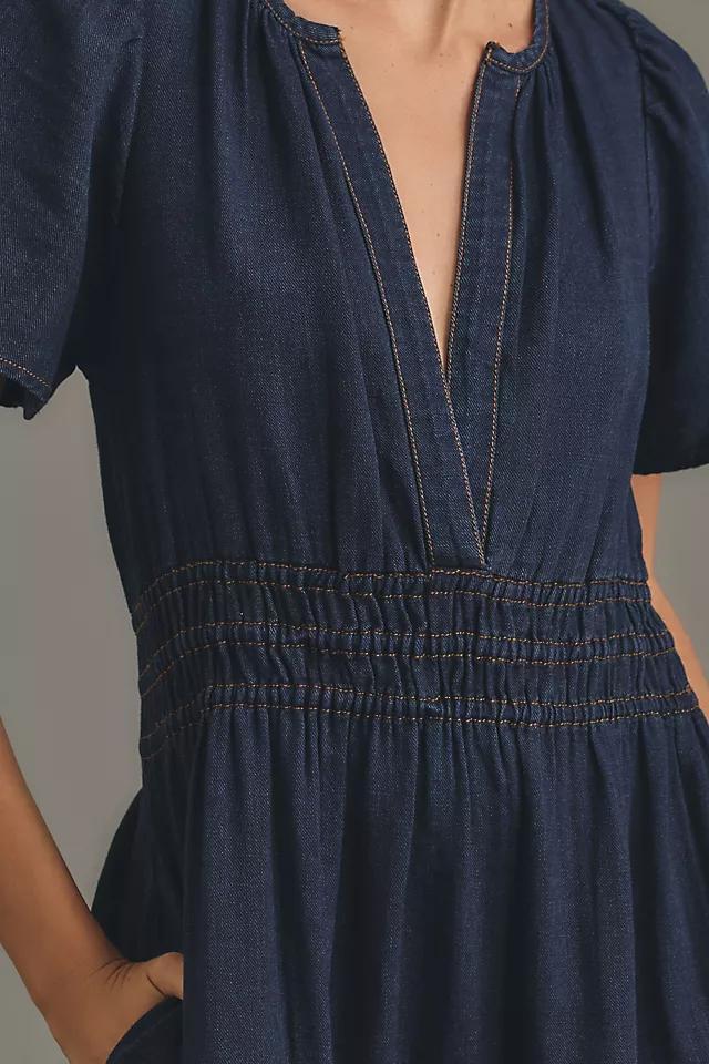 The Somerset Mini Dress: Denim Edition Product Image