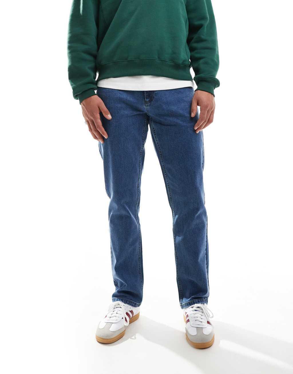 Farah Elm slim jeans in worn rinse Product Image
