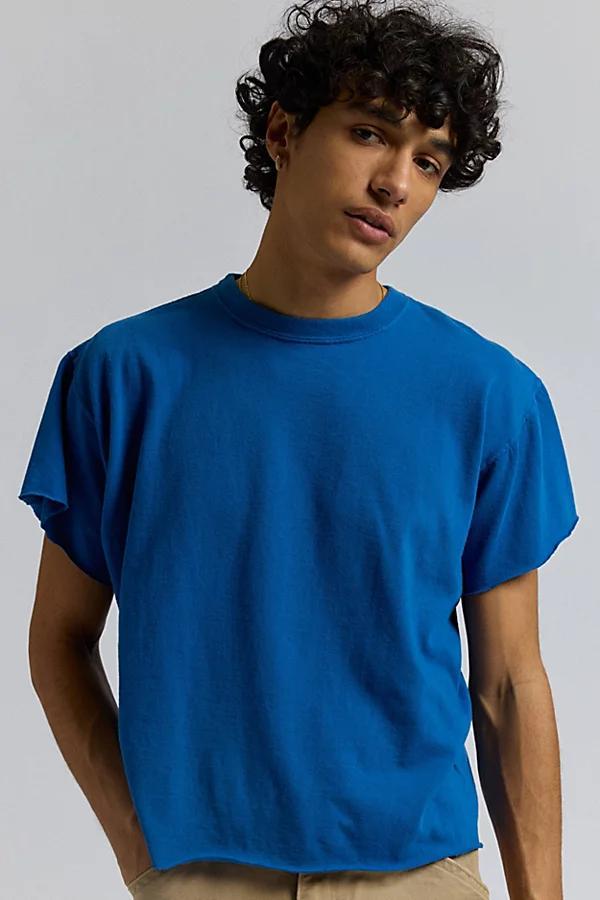 Urban Renewal Remade Boxy Cropped Raw Cut Tee Mens at Urban Outfitters Product Image