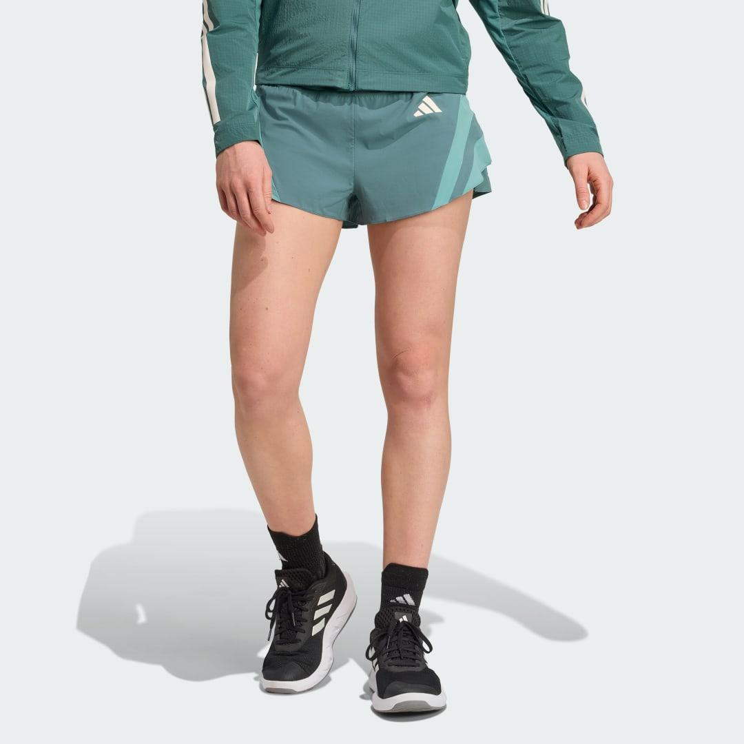 adidas Adizero Archive Running Gel Short Black S 3 Womens Product Image