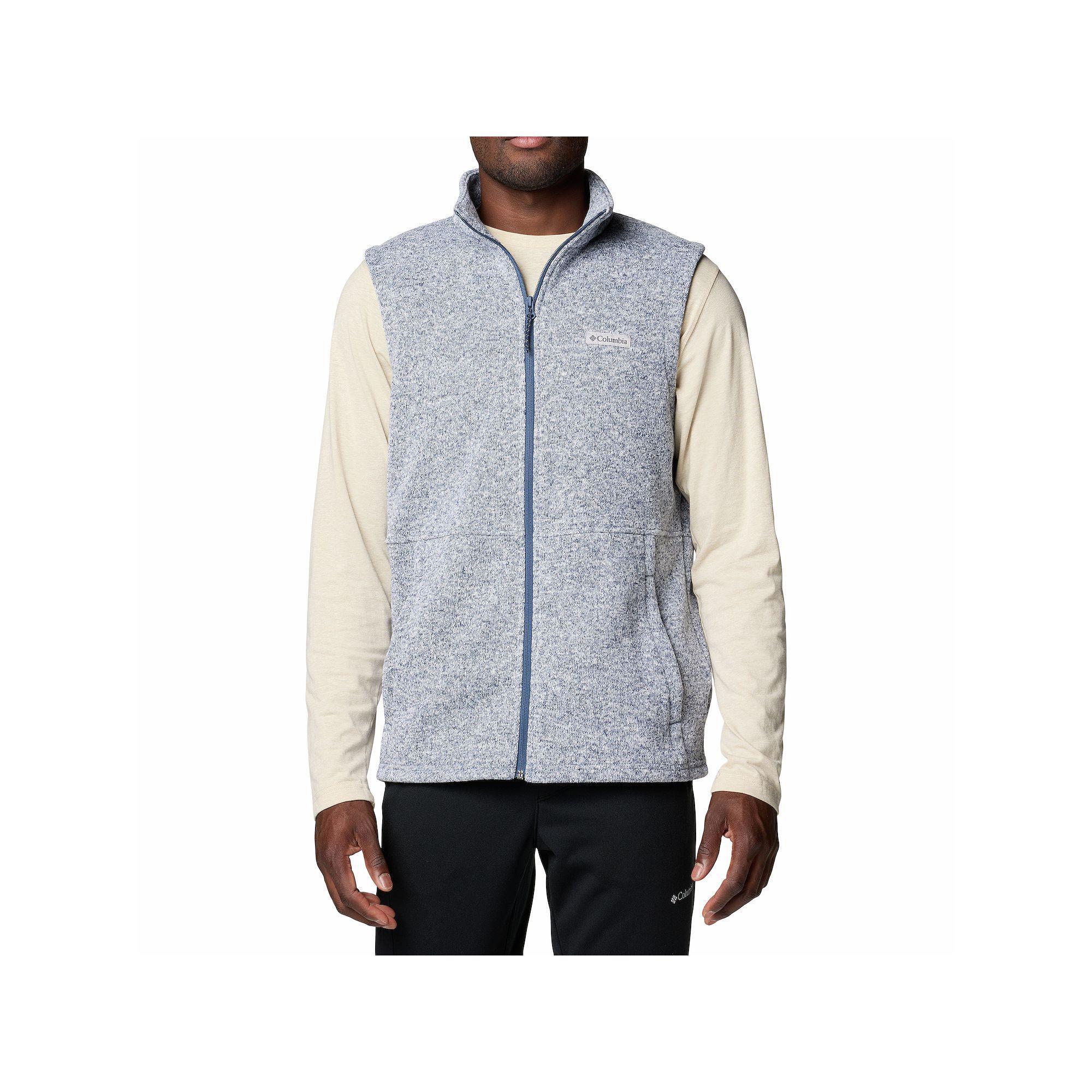 Men's Columbia Alto Pass™ Zip-Up Fleece Vest, Size: Large, Black Product Image