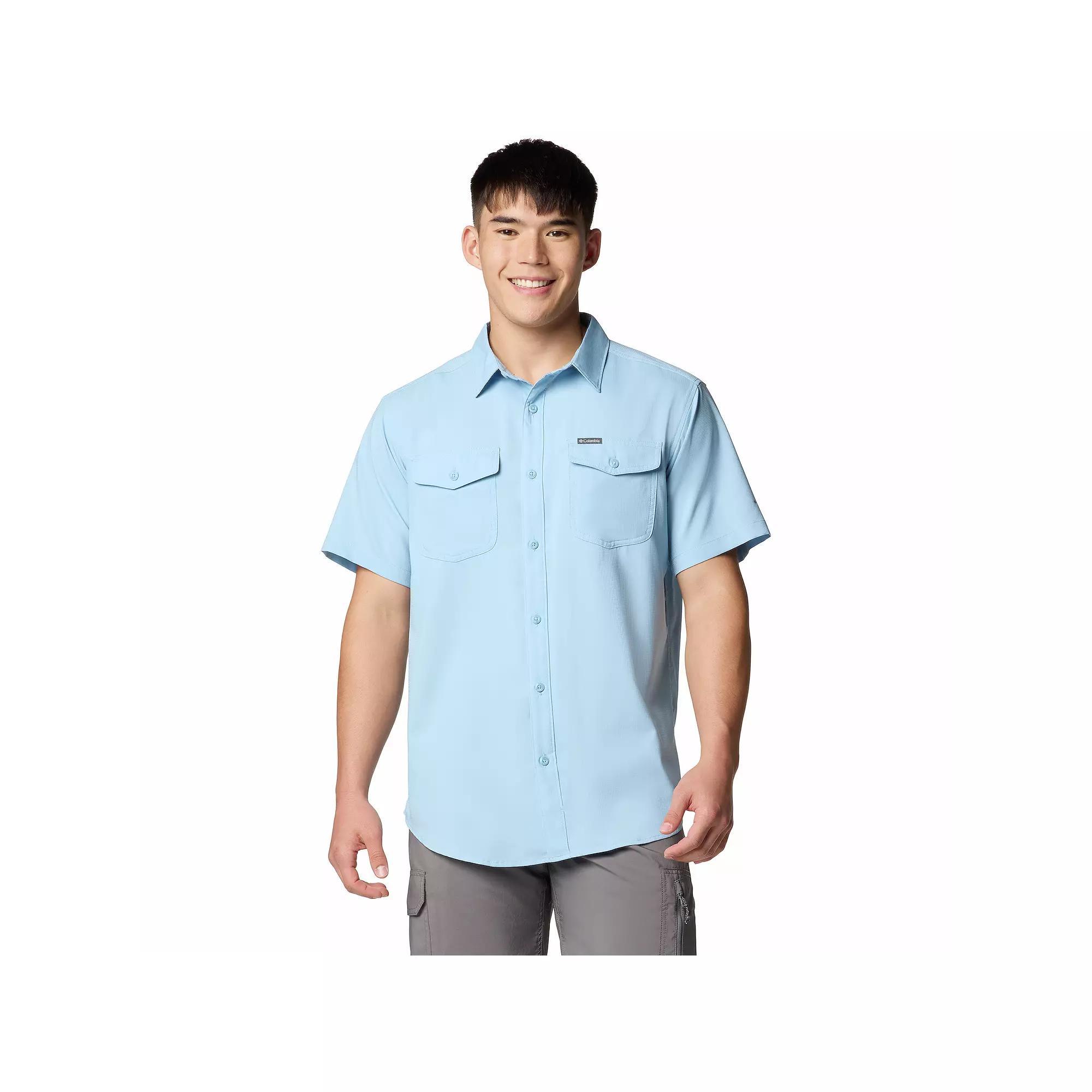 Big & Tall Columbia Utilizer Button-Down Shirt, Men's, Size: 2XB, Ripple Blue Product Image