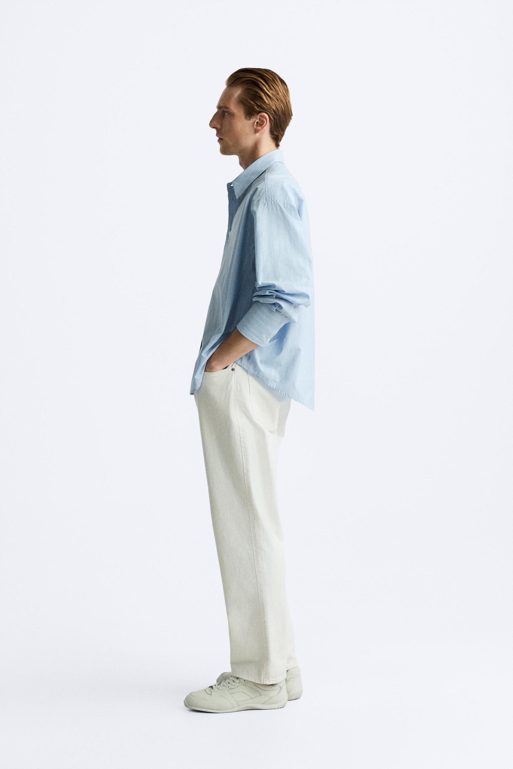 BOXY FIT STRIPED SHIRT Product Image