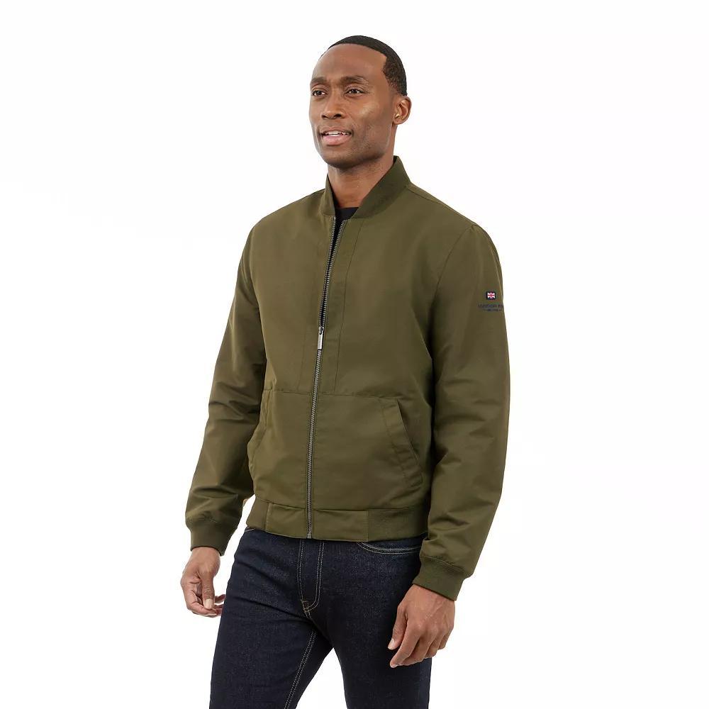 Men's London Fog Bomber Jacket, Size: Large, Black Product Image