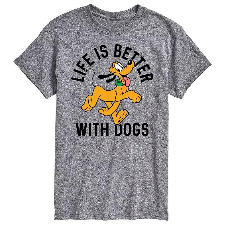 Big & Tall Disney Better With Dogs Tee, Mens Product Image