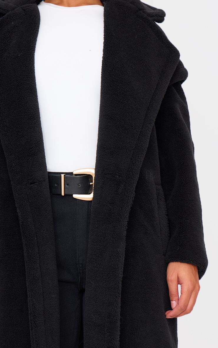 Black Borg Teddy Bear Coat Product Image