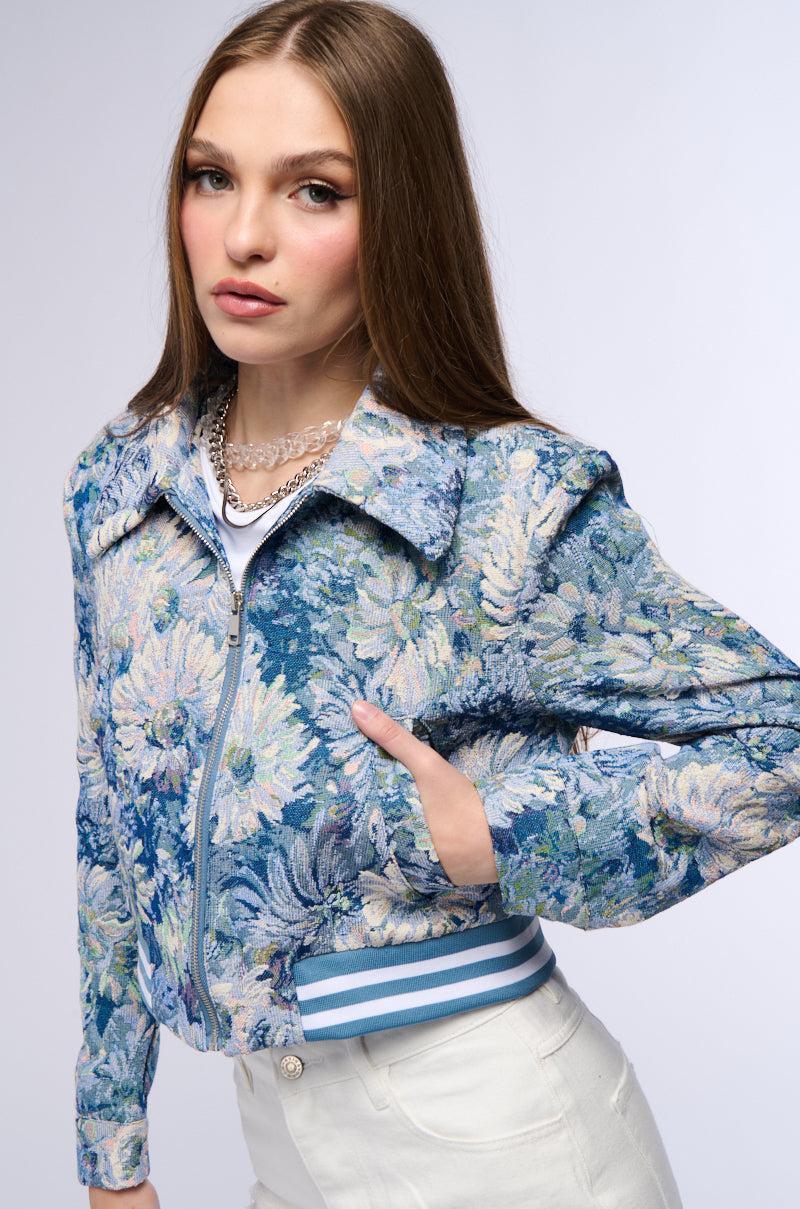 CLOUD NINE BROCADE BOMBER Product Image