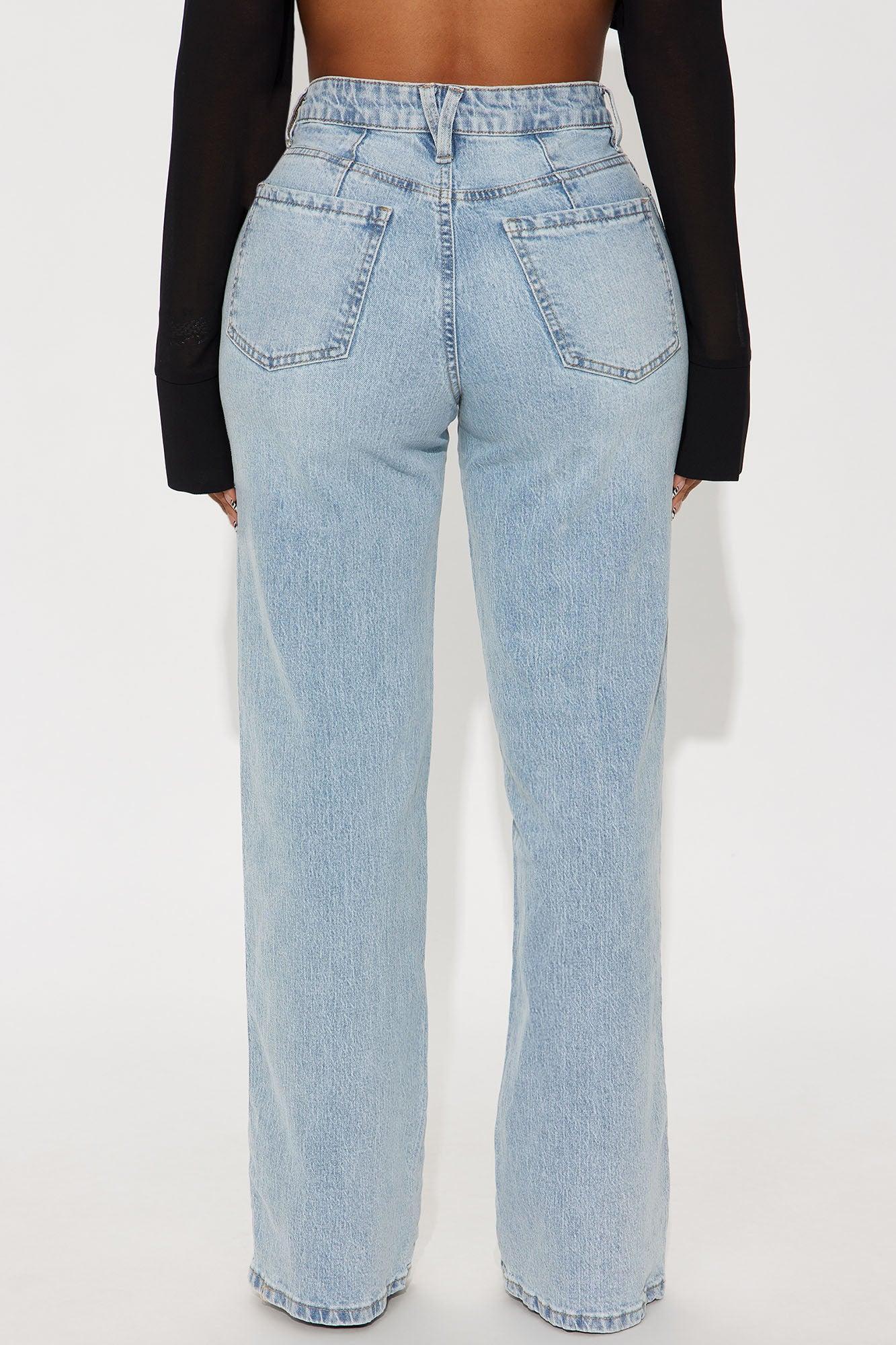 Never Changing Wide Leg Jeans - Light Wash Product Image