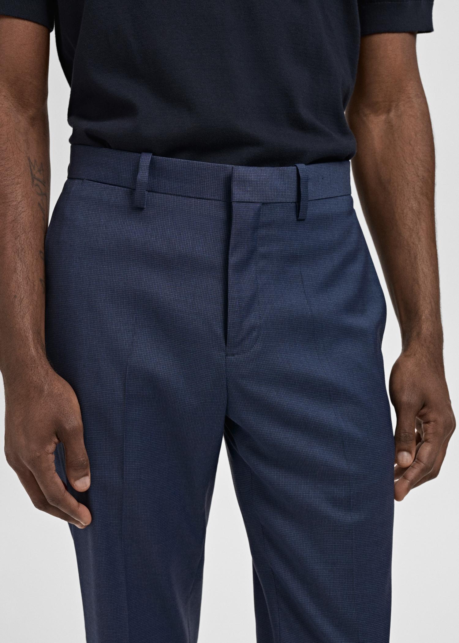 Stretch fabric super slim-fit suit trousers - Men | MANGO USA Product Image