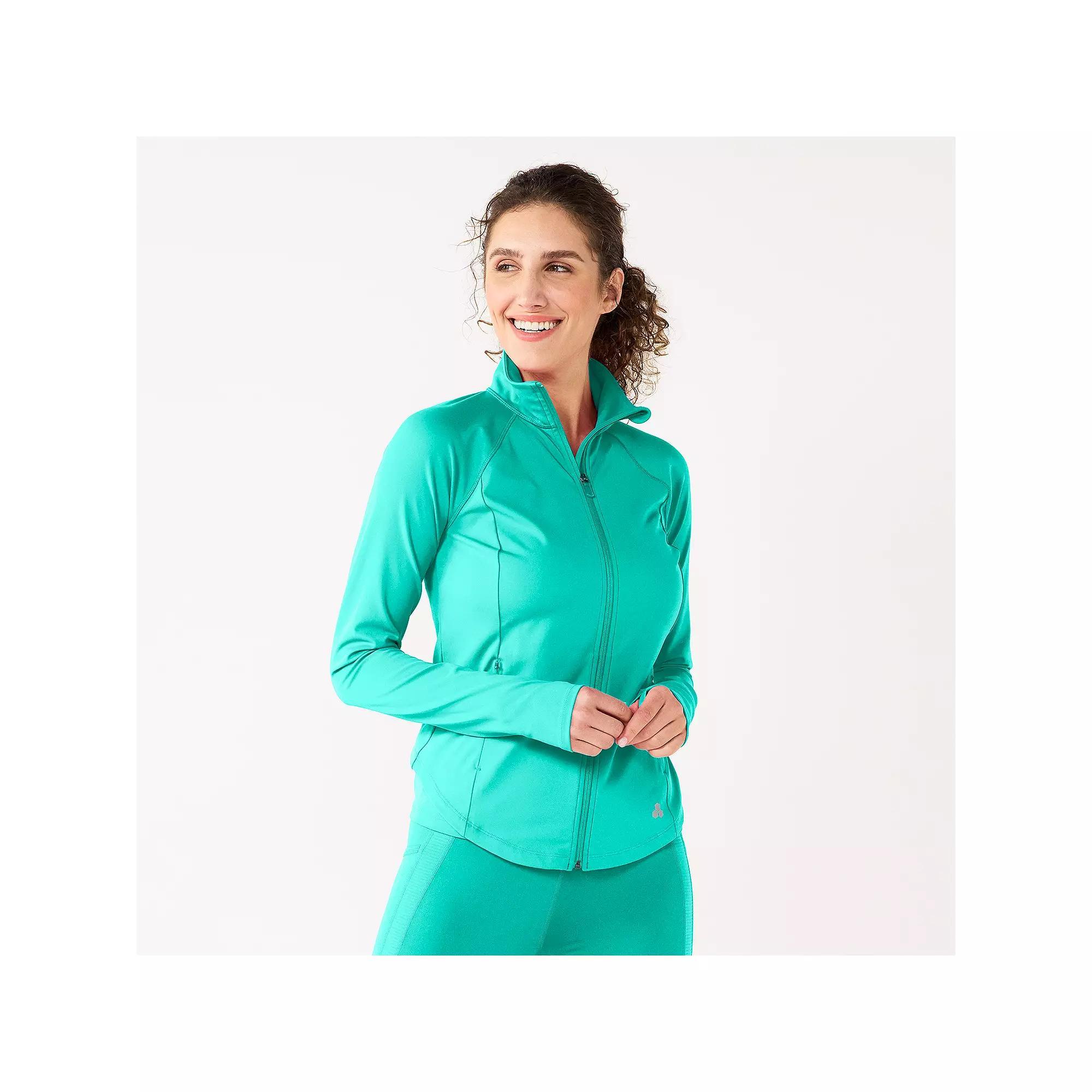 Women's Tek Gear® Ultrastretch Performance Jacket, Size: XS, Dark Blue Teal Product Image