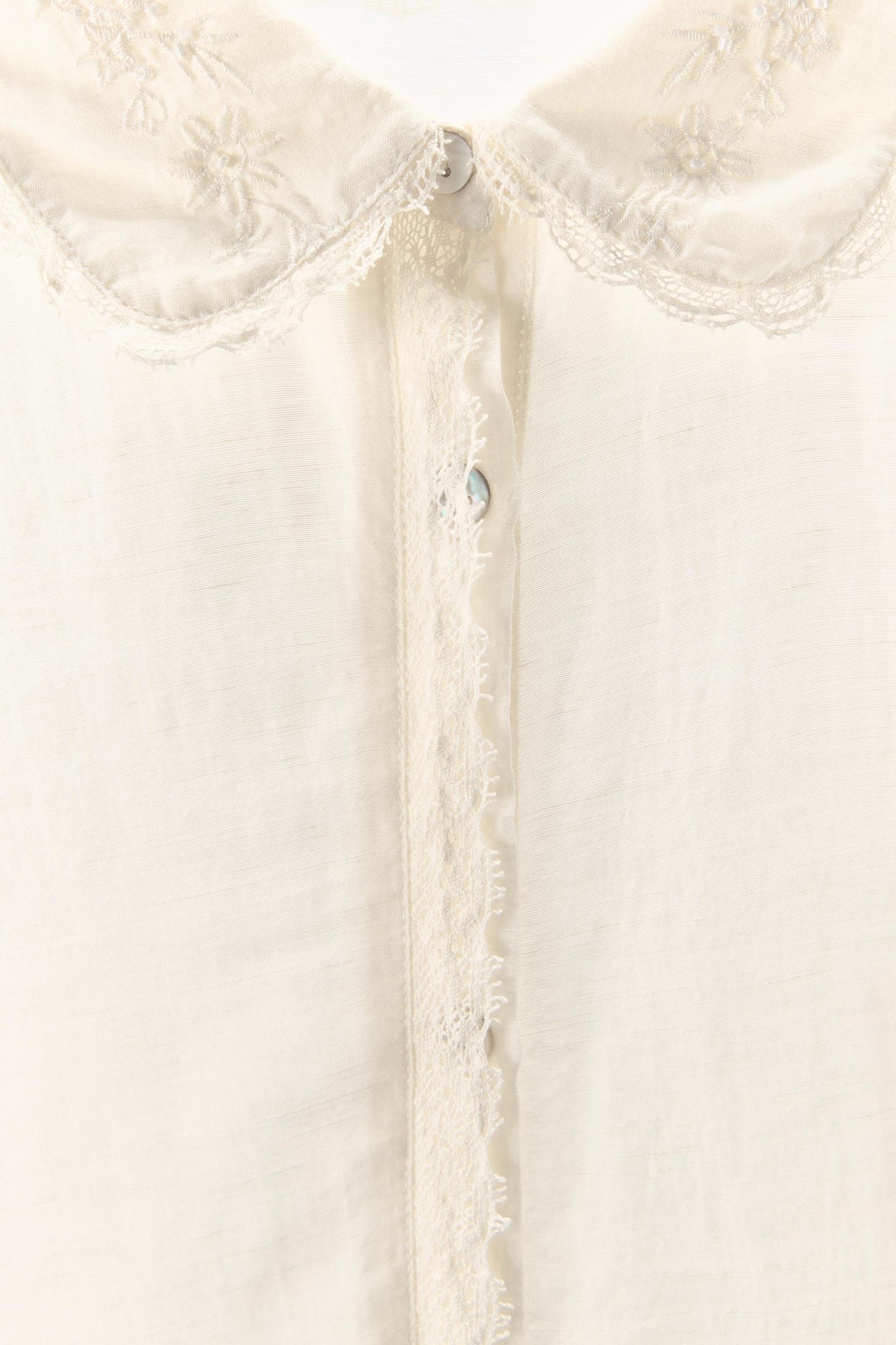 BEADED EMBROIDERED LACE PANTS Product Image