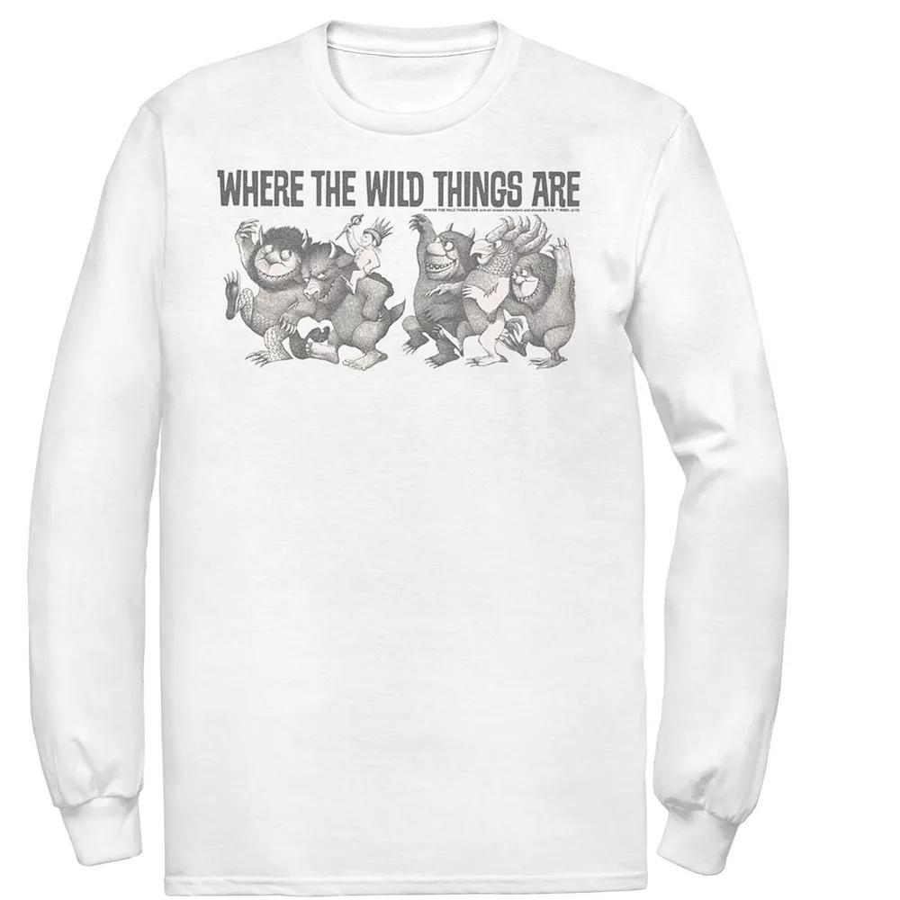 Men's Where The Wild Things Are Max Parade Group Shot Tee, Size: XL, Athletic Grey Product Image